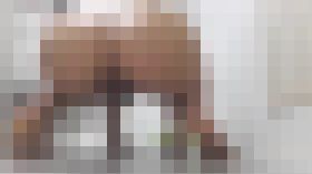 マン毛がもわっと見える放尿映像
