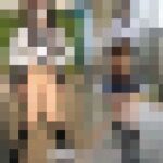 顔出し21歳 黒髪清楚系スジパイパン⑧ 団地＋歩道＋ブランコ露出と連続中出しからお掃除フェラ
